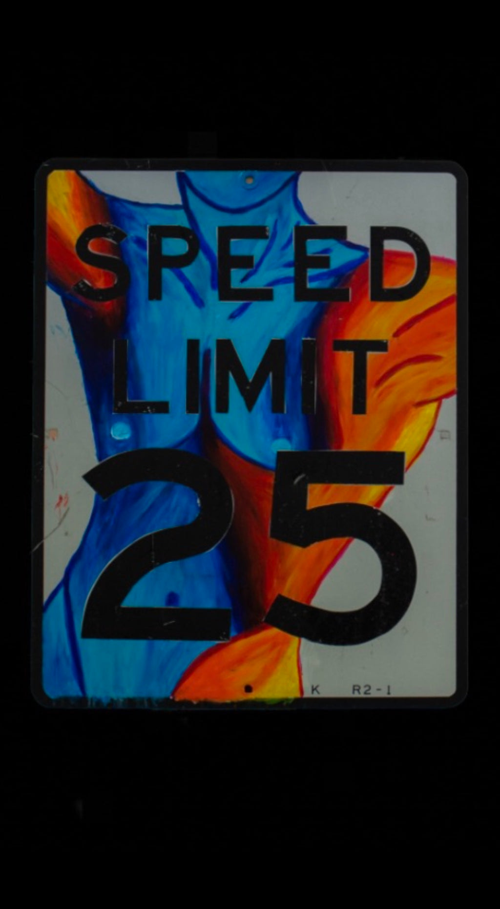 Male Speed Limit Sign