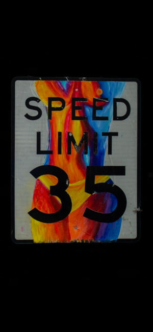 Female Speed Limit Sign